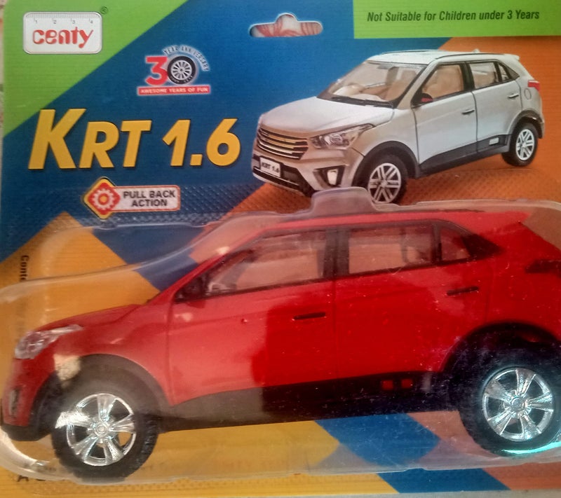 CENTY Krt Red Colour - 1.6 - With Lot Of Detailing - Pull Back Action - Sun Roof Design On Roof - Safe To Use Non Toxic Plastic, 3-12 years - Image 2