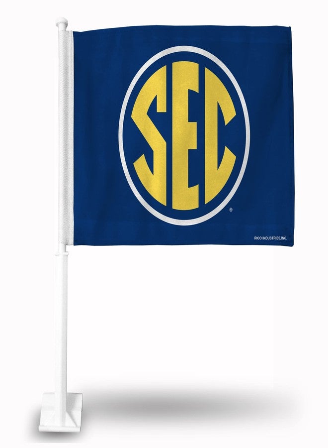 Rico Industries NCAA SEC Standard Double Sided Double Sided Car Flag - 16" x 19" - Strong Pole That Hooks onto Car/Truck/Automobile - Image 1