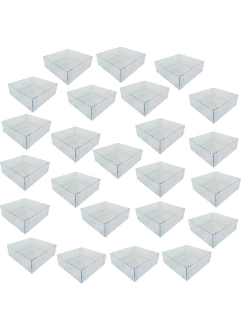 Hobi - Hobby Transparent Acetate Box 500 Pieces 9X9X5 cm - Image 1