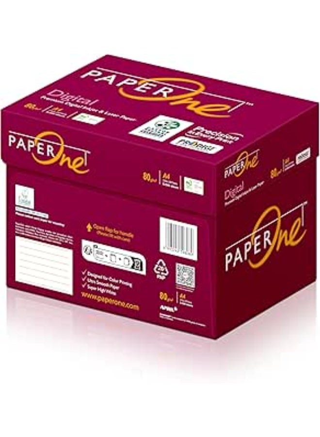 PaperOne™ Digital Carbon Neutral Premium Copy Paper, 80 GSM, A4 Size, 5 reams per Carton Box