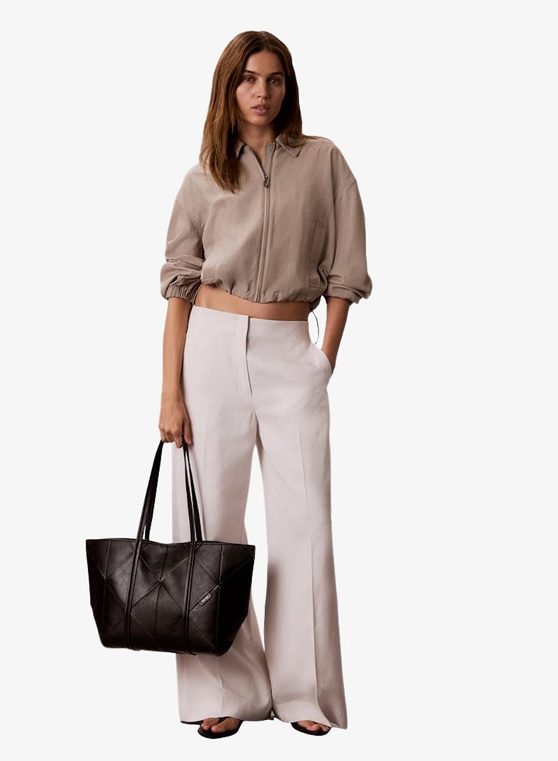 CALVIN KLEIN Woven Emblem Tote Bag - Image 1