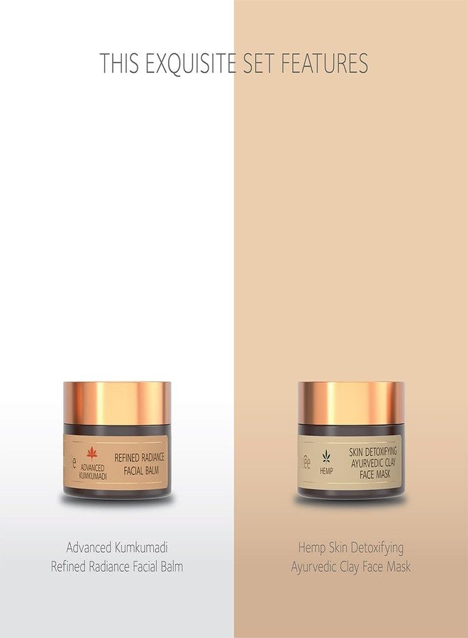 SoulTree Self-Care Essentials Kit | Ayurvedic Bath & Body Care Gift Set | Ayurvedic Shampoo, Shower Gel, Face Balm, Moisturiser & Clay Mask | Organic Skincare Gift Box for Men & Women | Paraben & Sulphate Free Travel Kit - Image 4