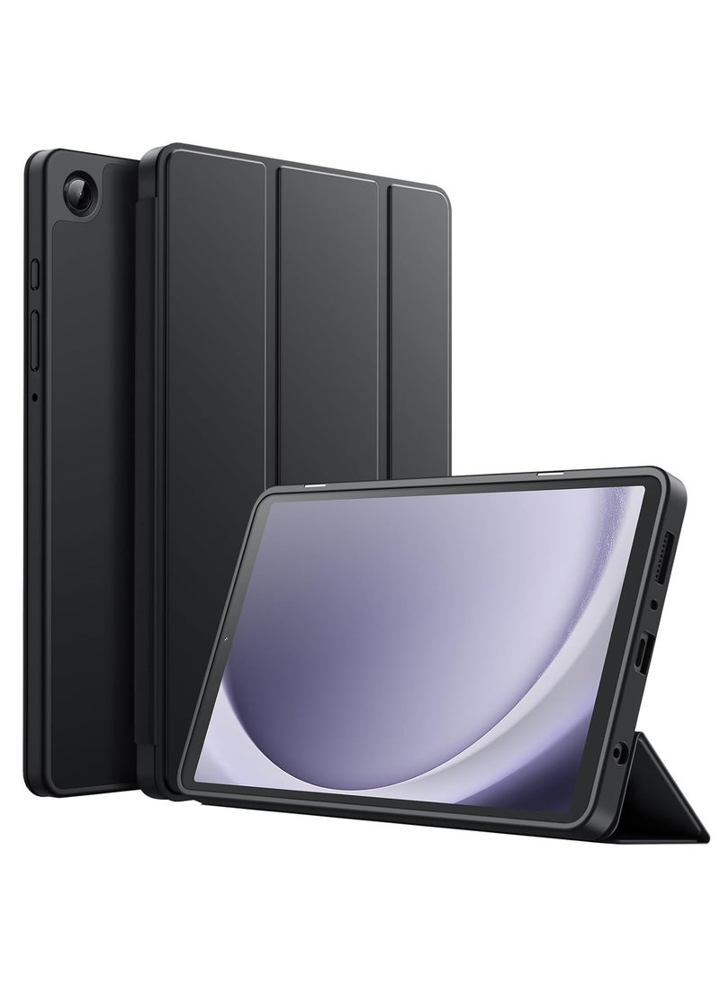 ARMOR - Samsung Galaxy Tab A9 8.7 inch Case, Tri-Fold Smart Tablet Case, Multi- Viewing Angles Stand Hard Shell Folio Case Cover with Auto Wake Sleep for Samsung Galaxy Tab A9 8.7 Inch 2023, Black - Image 1