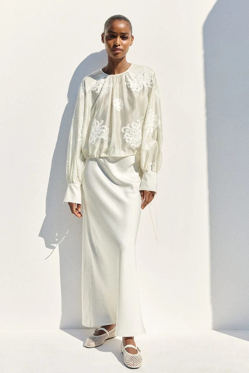 H&M Embroidered Blouse