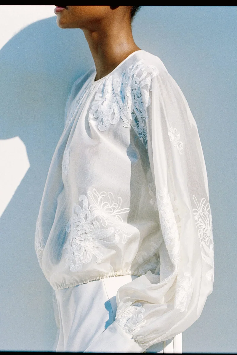 H&M Embroidered Blouse