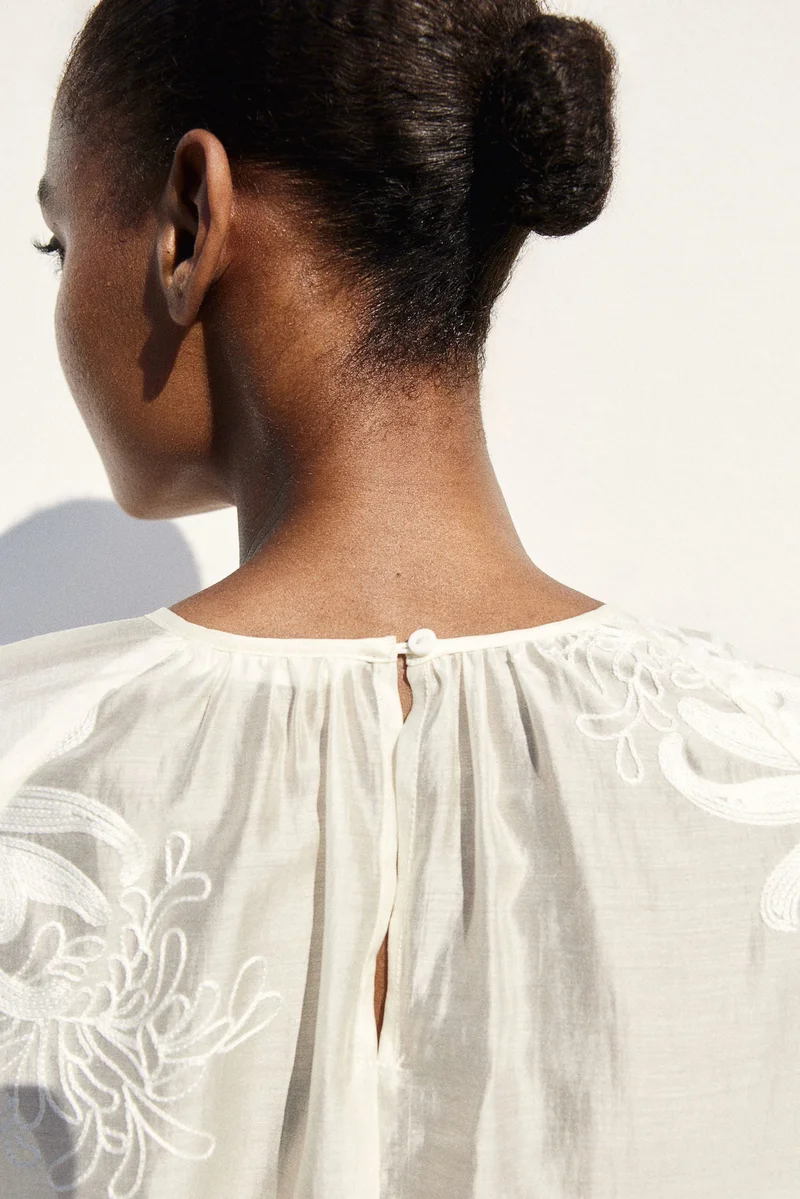H&M Embroidered Blouse