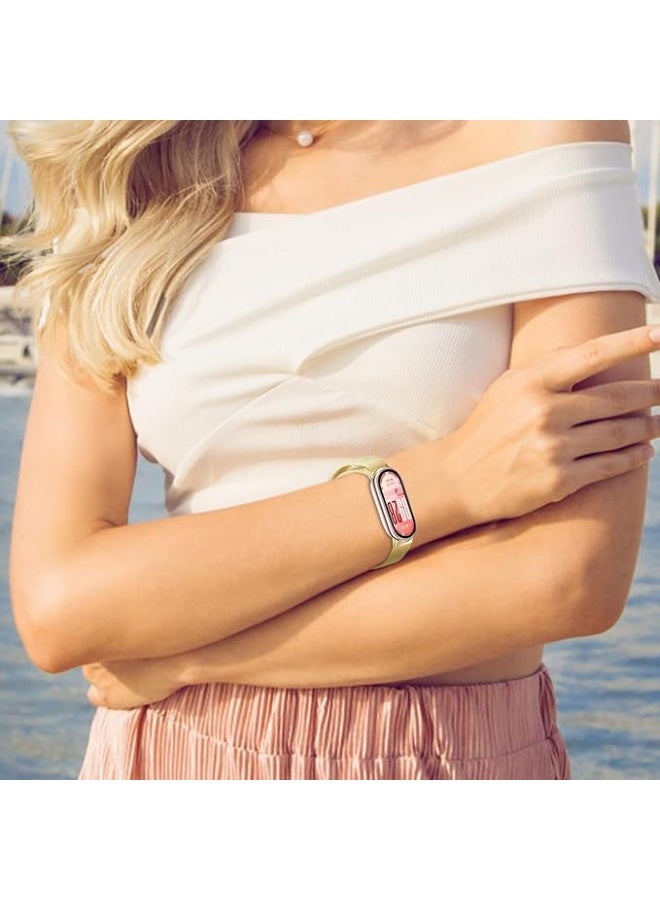 Bracelet Compatible with Xiaomi Mi Band 10/9/8, Stainless Steel Replacement Straps, Mesh Metal Watch Strap, Magnetic Adjustable Replacement Strap For Xiaomi Smart Band 8/9/10 - Image 5