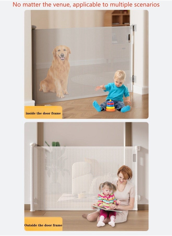 Retractable Gate Fence Baby Children's Fence Puppy Pet Fence Indoor Stairway Safety Guardrail 85.6*180CM With Two Installation Methods - pzsku/Z750DAC795C62BB2F50E5Z/45/_/1704990183/d86e2043-fe1a-4c5f-80c0-46cebfced7b3