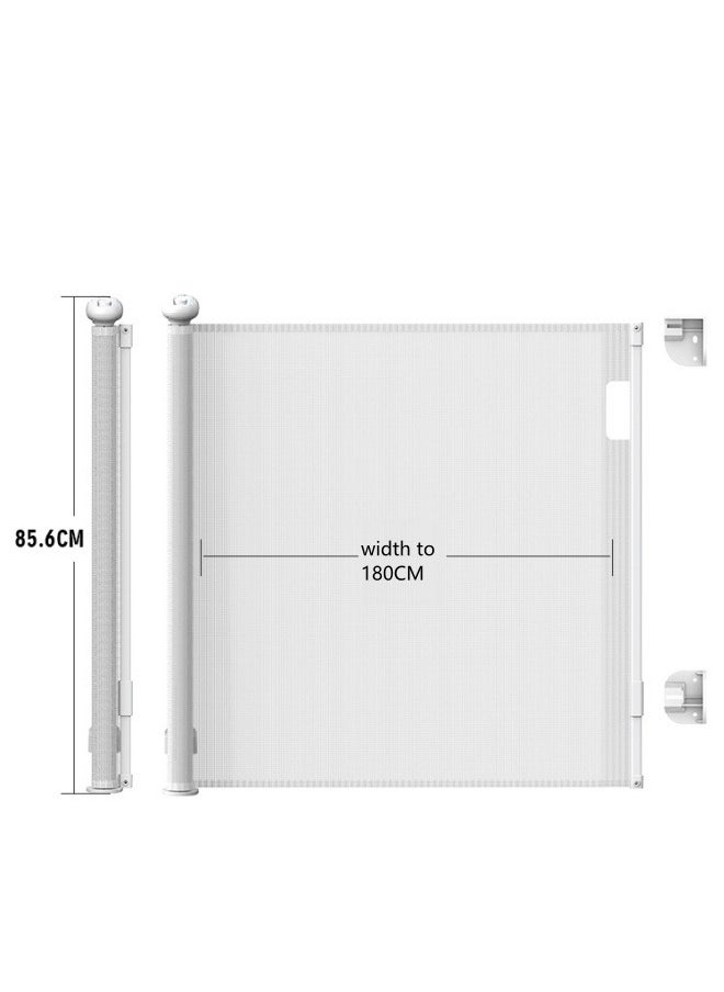 Retractable Gate Fence Baby Children's Fence Puppy Pet Fence Indoor Stairway Safety Guardrail 85.6*180CM With Two Installation Methods - pzsku/Z750DAC795C62BB2F50E5Z/45/_/1704990190/6210461e-2b61-411f-98e0-2ea9f6e16da7