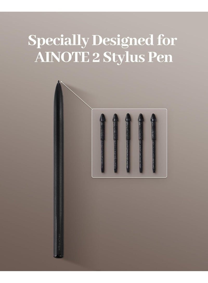 iFLYTEK 5Pcs Pen Refills for iFLYTEK AINOTE 2 Note-Taking Tablet, Writing Tablet Pen Tips for iFLYTEK Stylus Pen, Replacement Tips Clip with Built-in Tool for Install and Remove - Image 2