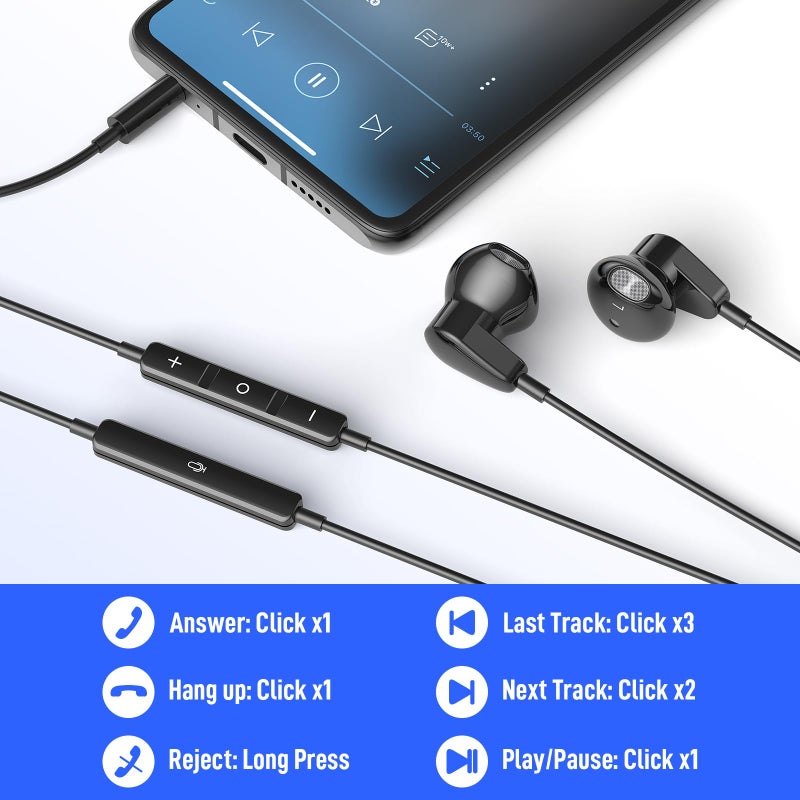 APETOO 3.5mm Wired Earbuds Headphones HiFi Stereo Wired Earphones with Microphone Volume Control Noise Isolation Bass for iPhone, Samsung, MP3/MP4, Computer, Laptop, Gaming Controller, Kids, School Students - Image 4