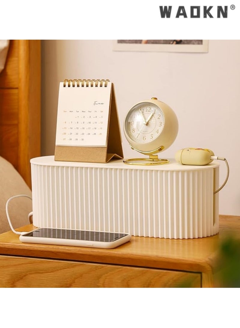 دبليو أيه أو كي أن إدارة الكابلات مربع ، لوحة السلطة مدير الكابلات الكبيرة ، وحامي الطفرة ، شاحن ، محول ، تلفزيون كابل الكمبيوتر - المنزل / المكتب إخفاء الكابل ، والانتهاء من حماية المنتجات الالكترونية - Image 3