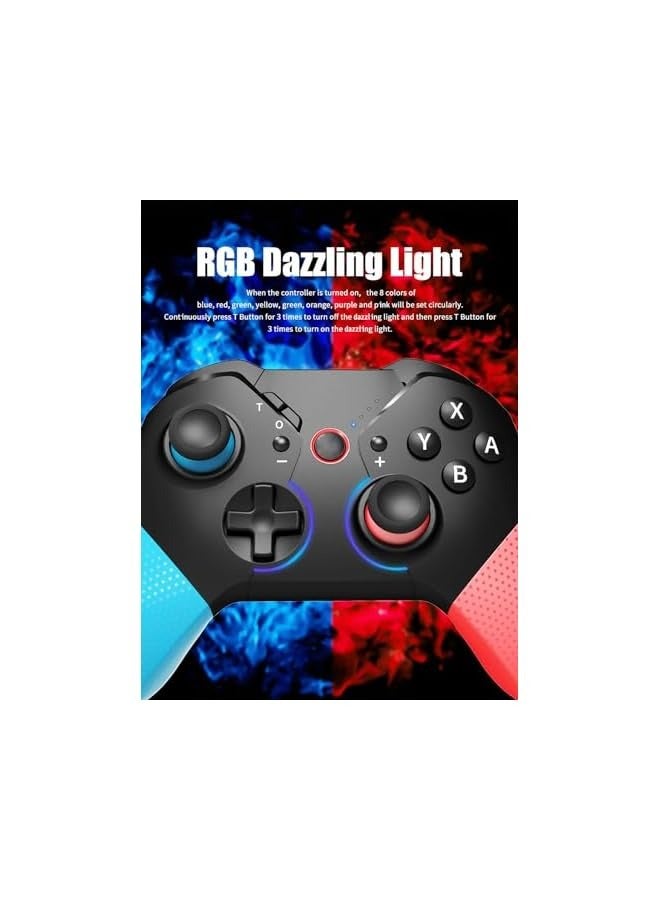 PROMASS Wireless Controller for Switch/Lite/OLED Pro Controller for Switch Remote Joystick Gamepad Supports Gyro Axis, Turbo Dual Shock, Wake up - Image 2