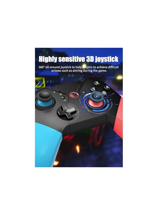 PROMASS Wireless Controller for Switch/Lite/OLED Pro Controller for Switch Remote Joystick Gamepad Supports Gyro Axis, Turbo Dual Shock, Wake up - Image 3