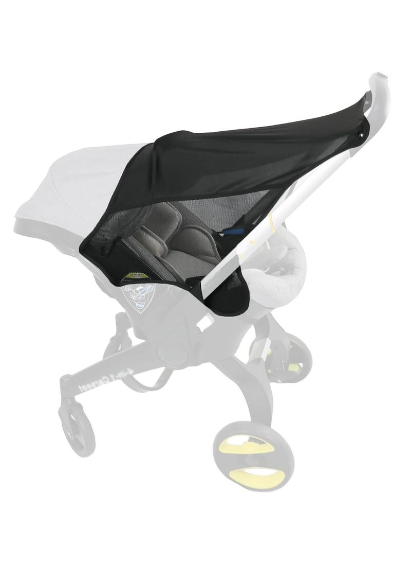 SYOSI Stroller Sun Shade for Doona Baby Car seat, Pram Sunshade Cover, UV Protection Cover Pushchairs Strollers Functional Sleep Aid Infant Buggy Carrycot, Universal Waterproof  - Image 1