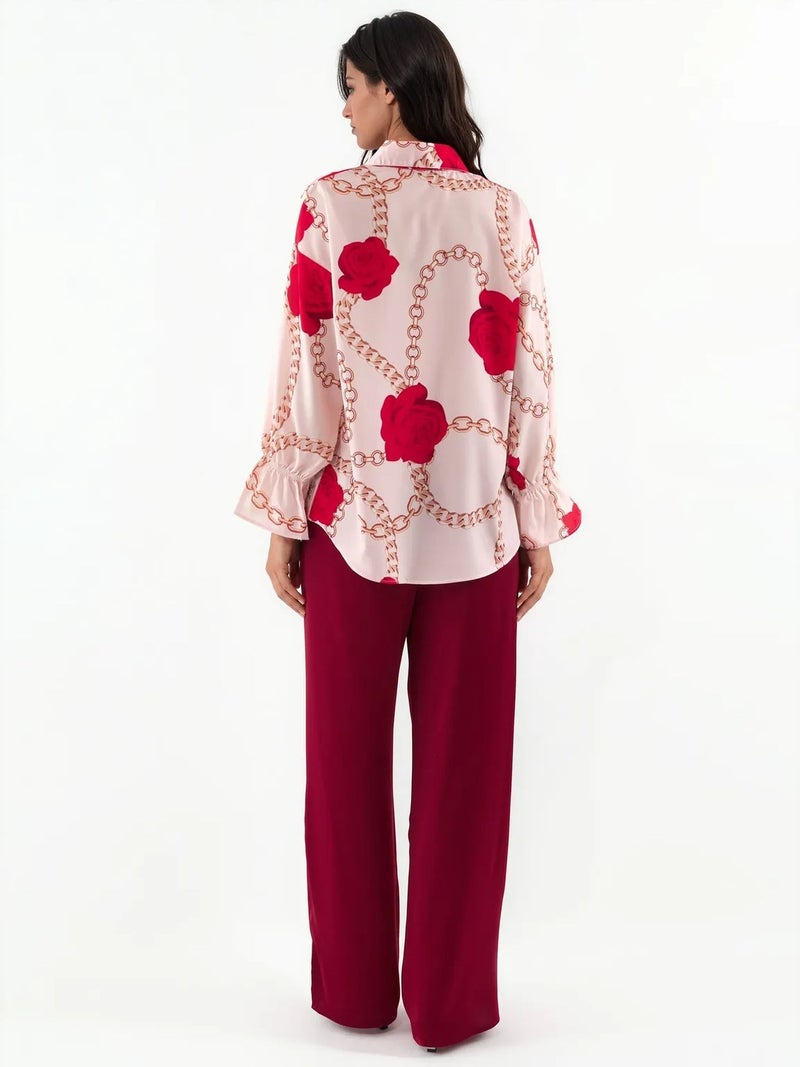 Jennyfer Printed Crepe Shirt - Image 4