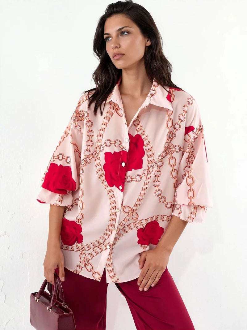 Jennyfer Printed Crepe Shirt - Image 2