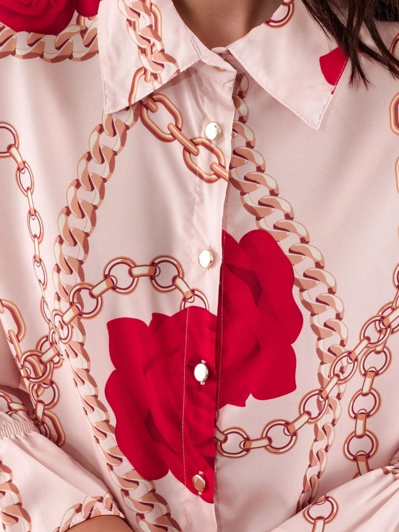 Jennyfer Printed Crepe Shirt - Image 5