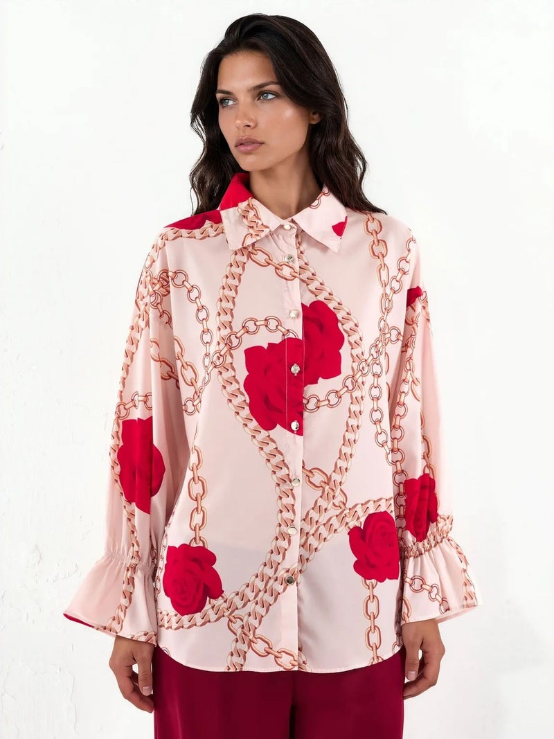 Jennyfer Printed Crepe Shirt - Image 1