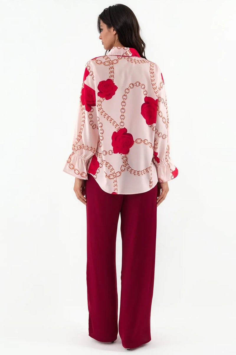 Jennyfer Printed Crepe Shirt - Image 4