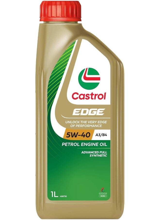 Castrol Castrol Edge Car Engine Oil - 5W-40 A3/B4 Full Synthetic – 1 L  - Image 1
