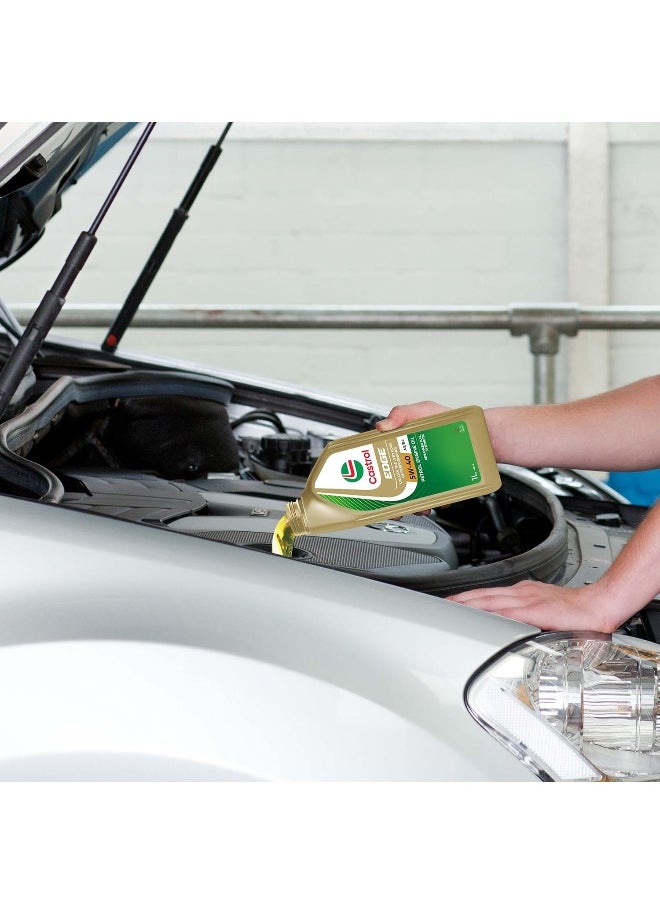 Castrol Castrol Edge Car Engine Oil - 5W-40 A3/B4 Full Synthetic – 1 L  - Image 3