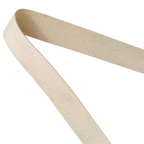 Abbaoww 11 Yards Natural Heavy Cotton Webbing 1.5 Inch for Sewing DIY Craft Bags Making Outdoor Supplies (1.5 Inch) - Image 3