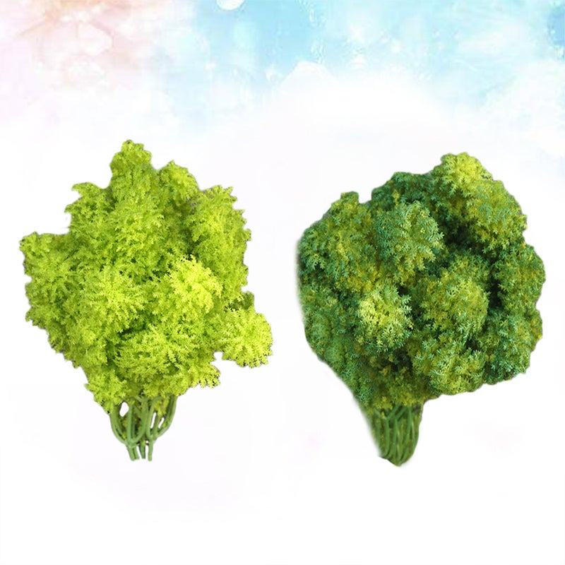 Artificial Moss Simulation Fake Green Plants Flower for Patio Decoration Random Color - Image 1