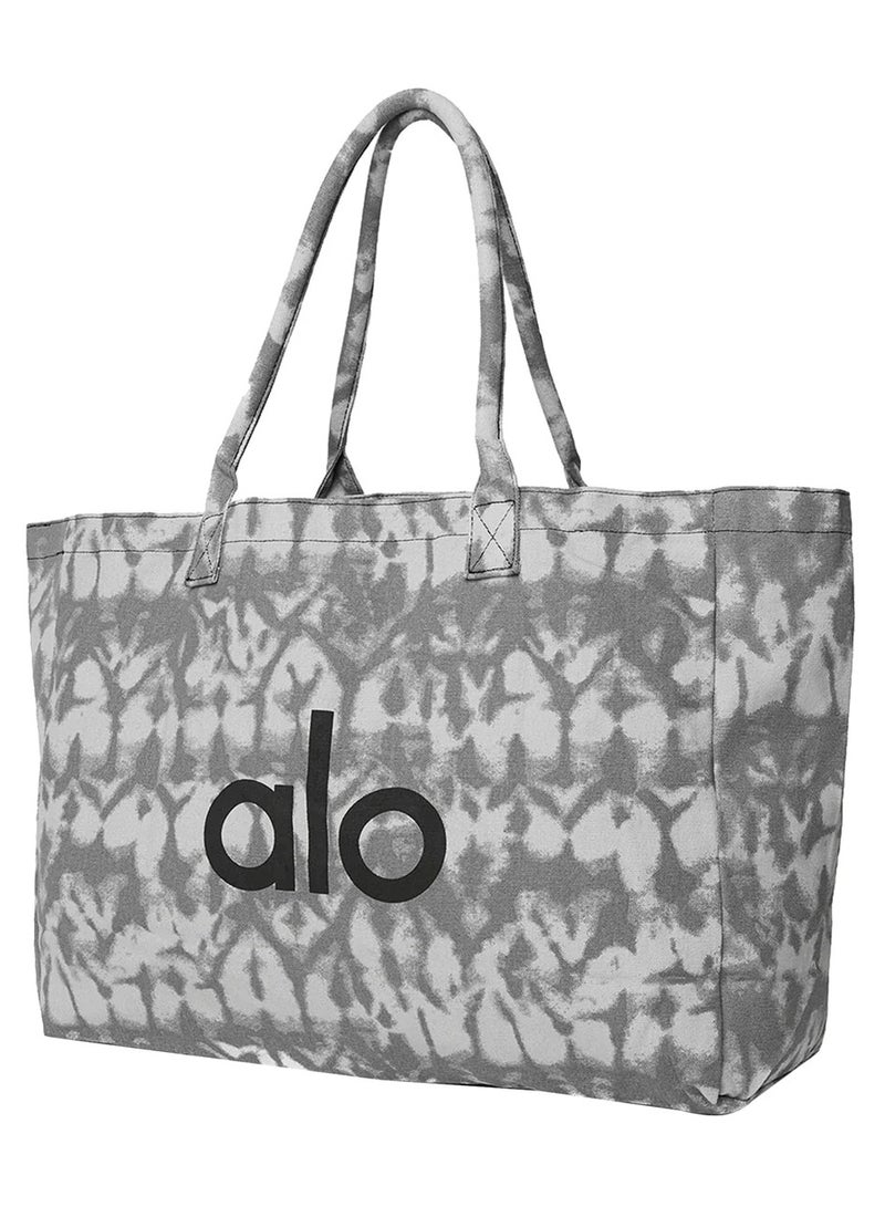 Alo Yoga Shopper Tote For Women, Women's Sports Fitness Bag, Women's Shoulder Bag, Women's Hand Carry Canvas Bag, Women's Large-Capacity Shopping Eco-Friendly Bag 50cm - Image 4
