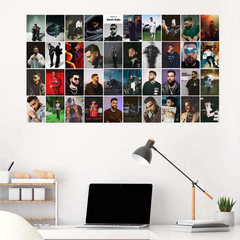 auraposter Karan Aujla (Set Of 40) | Karan Aujla Mini Posters | Mini Posters (15 X10 Cm) Of Karan Aujla'S Songs For Wall, Bedroom, Living Room | Punjabi Singer Karan Aujla | Double Tape Included - Image 4