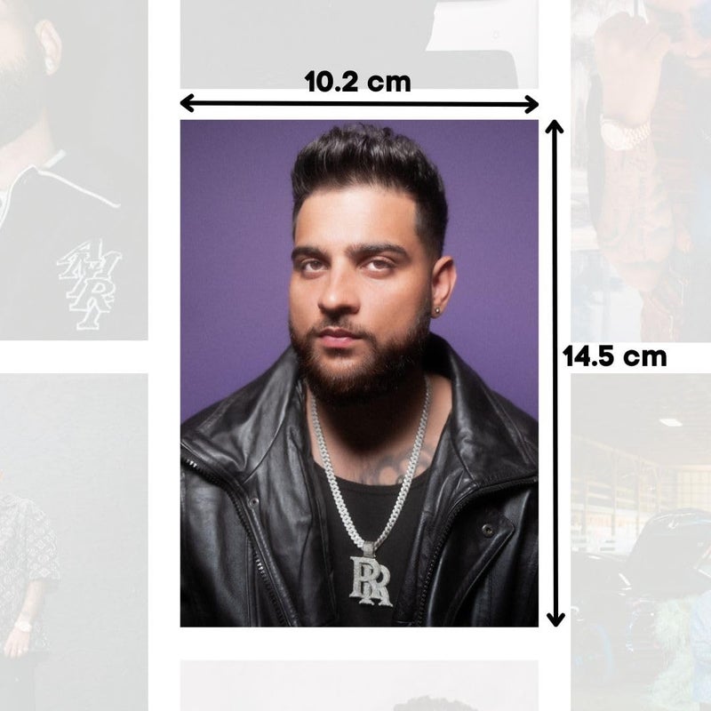 auraposter Karan Aujla (Set Of 40) | Karan Aujla Mini Posters | Mini Posters (15 X10 Cm) Of Karan Aujla'S Songs For Wall, Bedroom, Living Room | Punjabi Singer Karan Aujla | Double Tape Included - Image 2