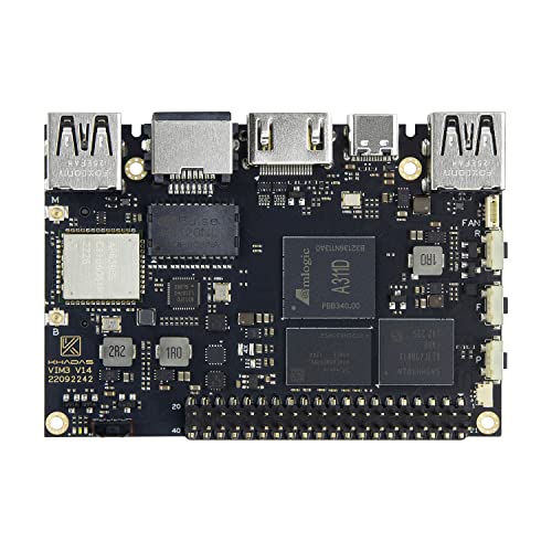 Khadas VIM3 4+32GB Amlogic A311D Single Board Computer with 5.0 Tops NPU Mini PC Desktop Run Khadas OOWOW/Android/LibreELEC/Ubuntu - Image 1