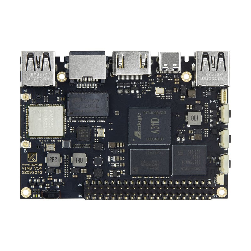 Khadas VIM3 4+32GB Amlogic A311D Single Board Computer with 5.0 Tops NPU Mini PC Desktop Run Khadas OOWOW/Android/LibreELEC/Ubuntu - Image 4