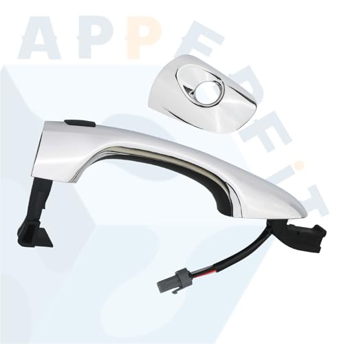 APPERFiT مقبض باب خارجي ذكي APPERFiT مع غطاء للباب الأمامي الجهة اليسرى للسائق بالكروم متوافق مع كيا سورينتو 2016 2017 2018 2019 2020 دخول بدون مفتاح بديل 82651-C5710 82652-C5010 - Image 5