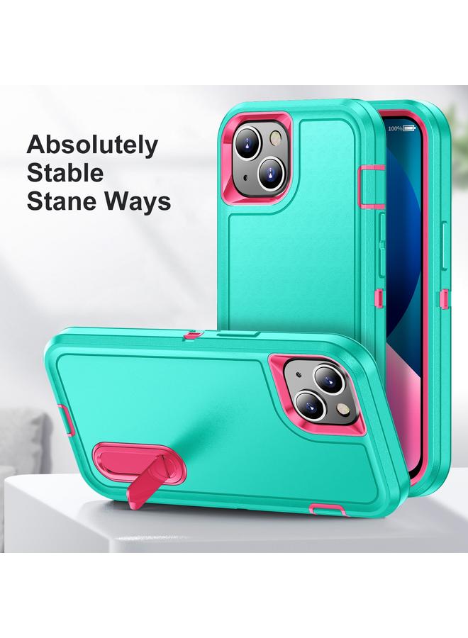 Zaboon Case For iPhone 13 3 in 1 Rugged Holder Phone Case - Image 2