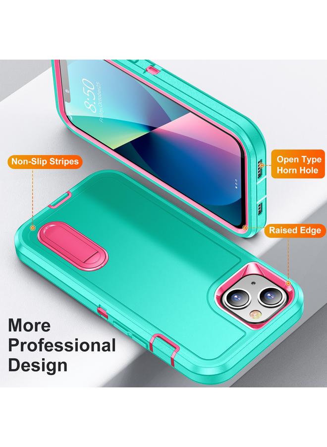 Zaboon Case For iPhone 13 3 in 1 Rugged Holder Phone Case - Image 3