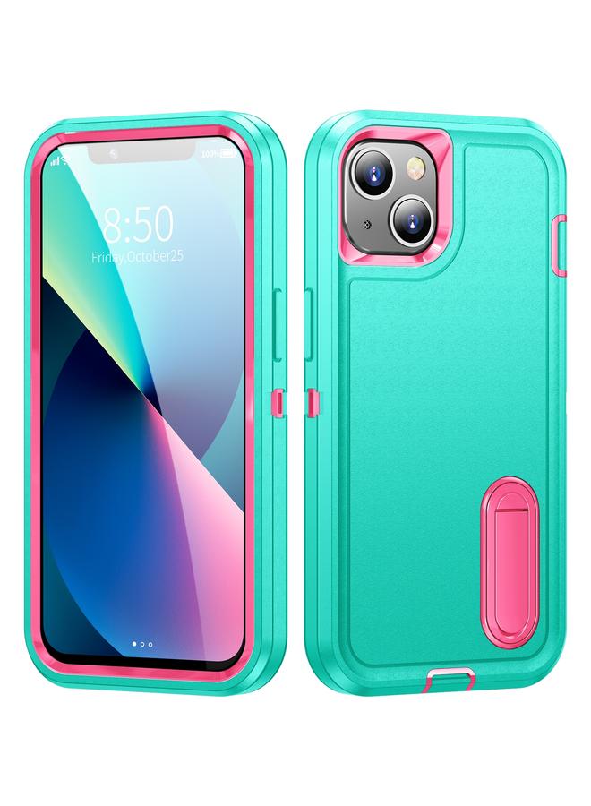 Zaboon Case For iPhone 13 3 in 1 Rugged Holder Phone Case - Image 1