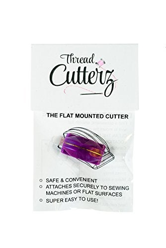 Thread Cutterz Patented Stainless Steel Flat Mountable Quick Thread, Yarn & Embroidery Floss Cutter - Purple - Image 2