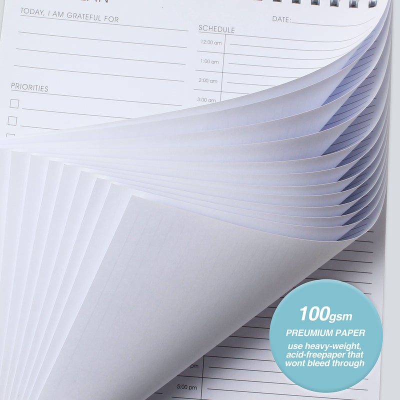 KAICN 24 Hour Daily Planner - Daily To Do List for Work & Personal Life, Productivity Planner, Everyday Planner, Daily Schedule, 6.5 x 9.8 - Image 5