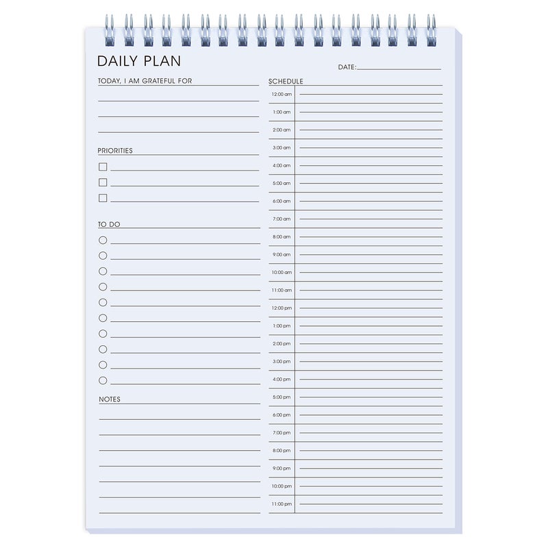 KAICN 24 Hour Daily Planner - Daily To Do List for Work & Personal Life, Productivity Planner, Everyday Planner, Daily Schedule, 6.5 x 9.8 - Image 1