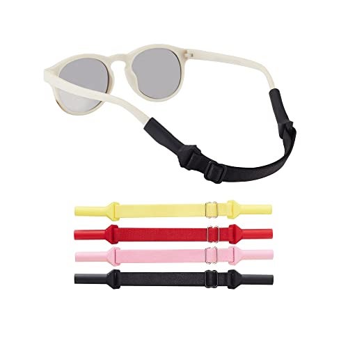 lvvfit Baby Glasses Straps(5-8inch)-Adjustable Glasses Strap Sports Sunglasses Eyeglasses Holder Straps for Toddler and Infant-Eyewear Retainers for Boys and Girls age 0-3 years (4 pcs Multi color-2) - Image 1