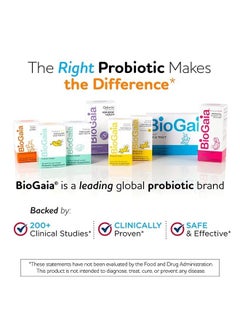 BioGaia Protectis Immune Active Kids Probiotic | Clinically Proven Probiotic + Vitamin D | Supports Immune, Digestive & Overall Health | Kids Probiotic | Orange Chewable Tablets | 60 Day Supply  - Image 3