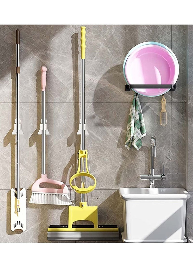 Y&D 3pcs Mop Broom Holder Human Shape Hanger Rack Wall Mounted Organizer Tidy Cleaner Brush Storage for Garage Garden Home Kitchen Supplies Accessories - Image 3