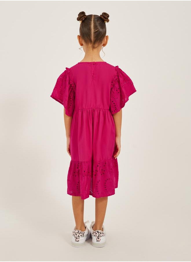 Styli Ruffle Sleeve Dress  - Image 4
