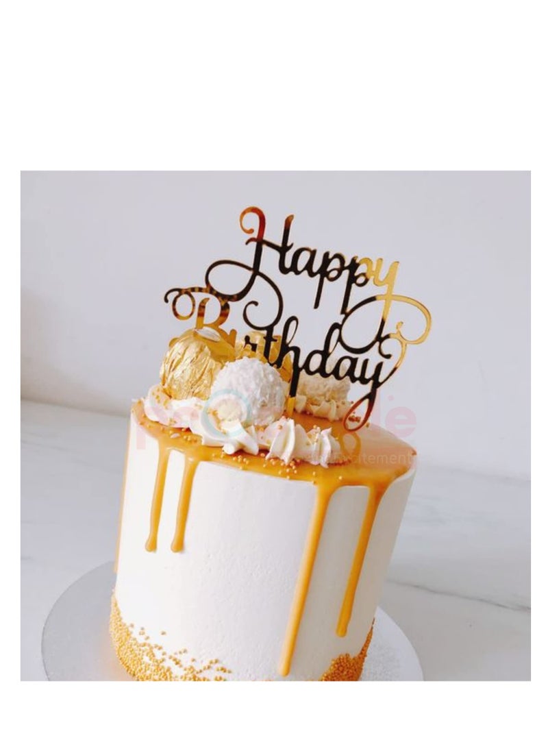 Propsicle Happy Birthday Acrylic Cake Topper Pack of 1 Gold Cake Decoration Golden - pzsku/Z750EE783C54F5A8C8B2EZ/45/_/1729835860/1957955c-f7bc-4f77-9044-bfc979e57a95