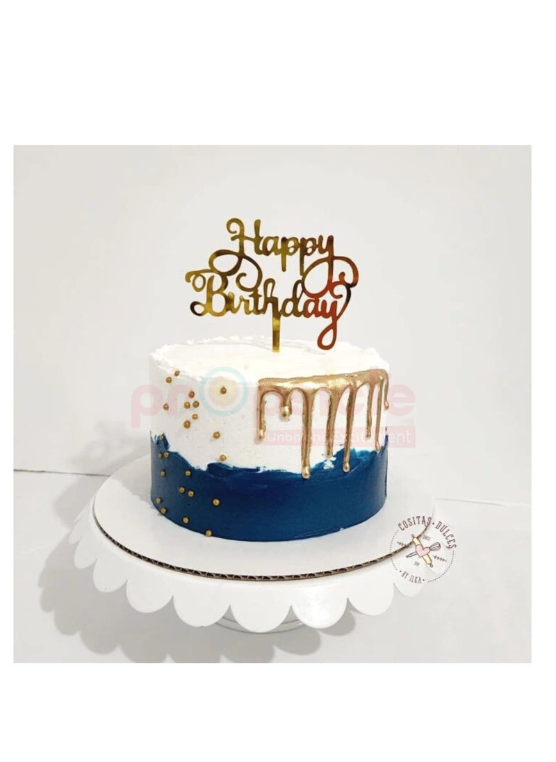 Propsicle Happy Birthday Acrylic Cake Topper Pack of 1 Gold Cake Decoration Golden - pzsku/Z750EE783C54F5A8C8B2EZ/45/_/1729835954/94ecdd05-faa7-4208-93e9-3e735be45234