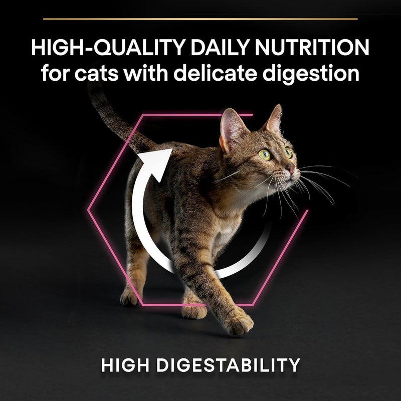 Purina Pro Plan Adult Delicate Digestion Dry Cat Food with Turkey, 400g - Image 3