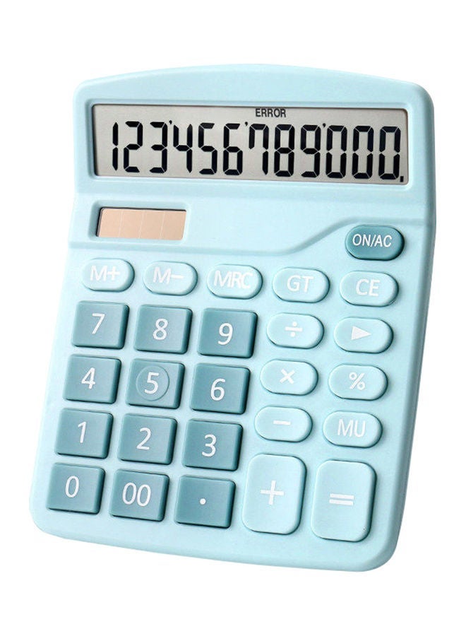 12-Digit Desktop Standard Function Calculator Blue