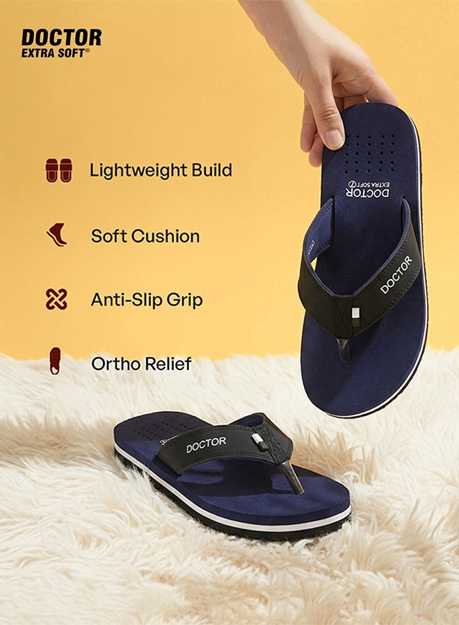 DOCTOR EXTRA SOFT Orthopedic Flip Flops for Men | Soft Cushion Comfortable Daily Wear Anti Slip Slippers Comfort Lightweight | Doctor Extra Soft - Image 3