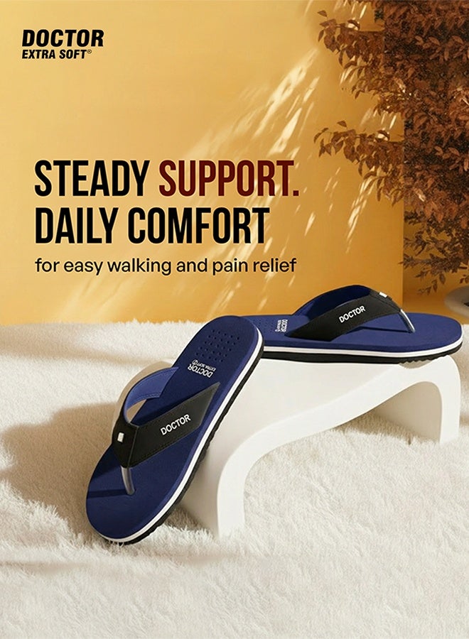 DOCTOR EXTRA SOFT Orthopedic Flip Flops for Men | Soft Cushion Comfortable Daily Wear Anti Slip Slippers Comfort Lightweight | Doctor Extra Soft - Image 4